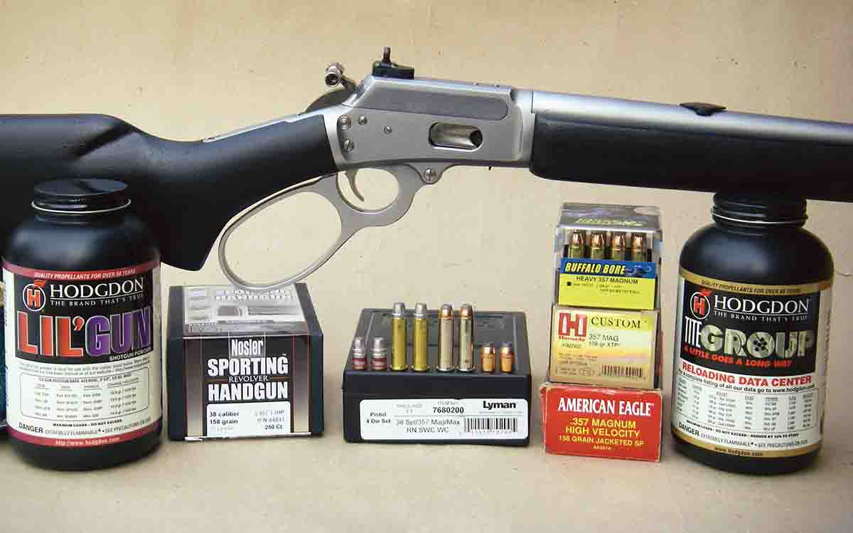 Brian tried factory ammunition and handloads in the Marlin 1894CST .357 Magnum.